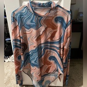 women’s abstract bodysuit